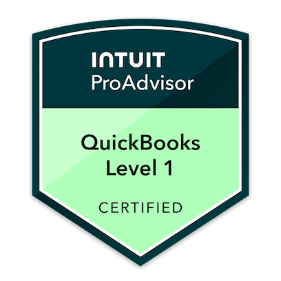 QuickBooks Online Certified ProAdvisor Level 1 Badge